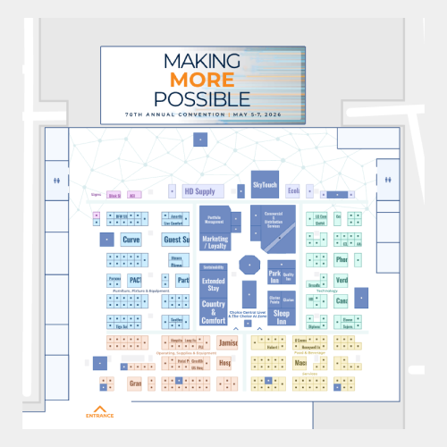 70th Annual Choice Hotels International Convention interactive trade show floor plan