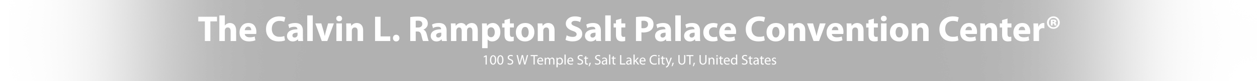 The Calvin L. Rampton Salt Palace Convention Center floor plan